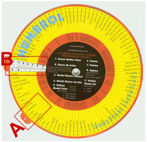 Jadar-Model - Obrotowy przelicznik farb modelarskich Humbrol - 2824112305