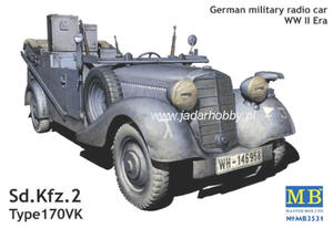 MB 3531 German military radio car, Sd.Kfz.2 Type 170VK (1:35) - 2824112336