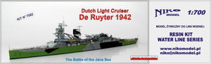 1:700 Niko Model 7082 Dutch Light Cruiser De Ruyter 1942 - 2824112361