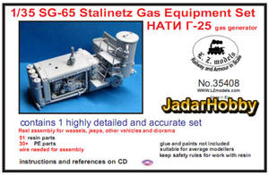 LZ Models 35408 - 1:35 S-65 Stalinetz Gas Equipment Set - 2824111010