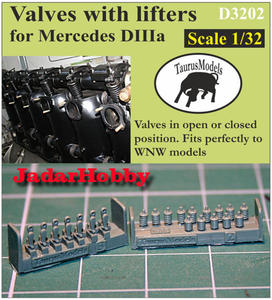 Taurusmodels D3202 Valves w/Lifters for Mercedes DIIIa (1/32) - 2824111920
