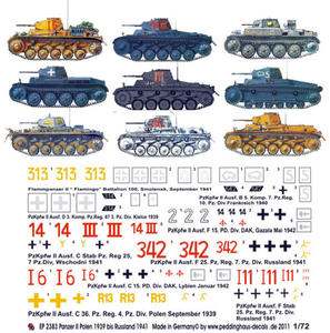 Peddinghaus 2383 1:72 Panzer II in Poland and Russia, 1939-41 - 2824112520