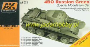 AK Interactive AK553 4BO Russian Green (6 x 17ml) - 2824112752