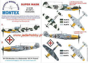 Montex K32189 Bf 109F-4 (Hasegawa) (1/32) SUPER MASK - 2824112849