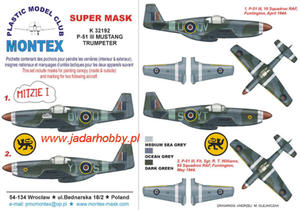 Montex K32192 P-51 III Mustang (Trumpeter) (1/32) SUPER MASK - 2824112864