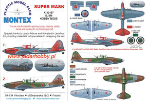 Montex K32197 IL-2M (Hobby Boss) (1/32) SUPER MASK - 2824112867