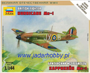 Zvezda 6173 British Fighter Hurricane Mk.I (1/144) - 2824112669