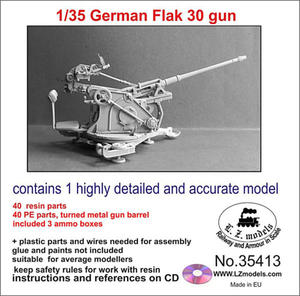 LZ Models 35413 German 20mm Flak 30 gun (1/35) - 2824112886