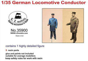LZ Models 35900 German Locomotive Conductor (1/35) - 2824113035