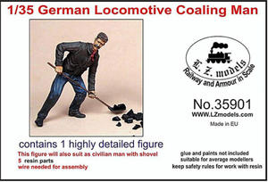 LZ Models 35901 German Locomotive Coaling Man (1/35) - 2824113036