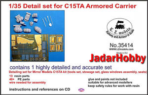 LZ Models 35414 Detail Set for CMP C15TA Armored Carrier (1/35) - 2824113061