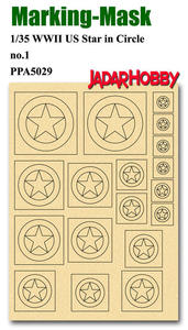 J's Work PPA5029 Marking Mask for 1/35 WWII US Star in Circle No.1 - 2824113123