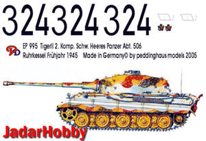 Peddinghaus 0995 1:16 Tiger II 3. Komp. Schw. Heeres Panzer Abt. 506 Ruhrkessel 1945 - 2824113141