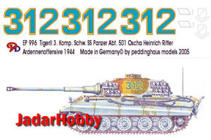 Peddinghaus 0996 1:16 Tiger II 3. Komp. Schw. SS Panzer Abt. 501 Oscha H. Ritter Ardennen 44 - 2824113144