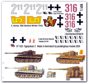 Peddinghaus 1023 1:48 Tiger I - malowania cz.1 - 2824113049