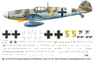 Peddinghaus 2581 1:48 Bf 109 G-4 Oberleutnant Wolfgang Tonne (na zamowienie/for order) - 2824113277