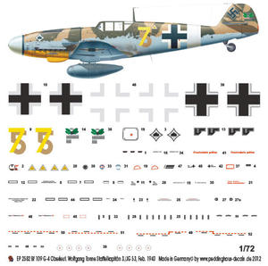 Peddinghaus 2582 1:72 Bf 109 G-4 Oberleutnant Wolfgang Tonne (na zamowienie/for order) - 2824113278