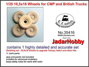 LZ Models 35416 10.5x16 Wheels for CMP and British Trucks (1/35) - 2824113062