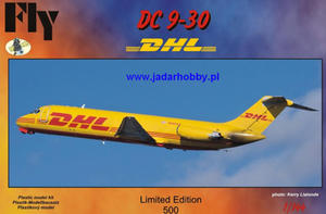 Fly 14406 DC 9-30 DHL (1:144) - 2824113539