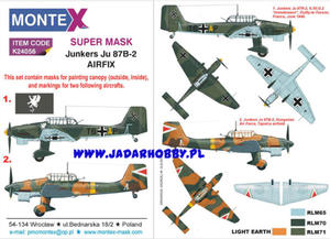 Montex K24056 Junkers JU-87B-2 (Airfix) (1/24) SUPER MASK - 2824113561