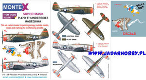 Montex K32247 P-47D Thunderbolt (Hasegawa) (1/32) SUPER MASK