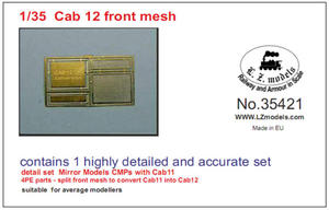 LZ Models 35421 Cab 12 front mesh (1/35) - 2824113633