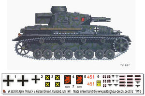 Peddinghaus 2638 1:16 Pz.Kpfw.IV Ausf. F, 5. Panzer Division (na zamowienie/for order) - 2824113641