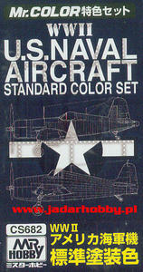 Gunze Sangyo CS682 WWII U.S. Naval Aircraft Standard Color Set - 2824113804