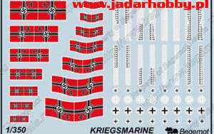 1:350 Begemot 350-004 Kriegsmarine WWII - 2824113816