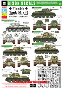 Bison Decals 35182 Finnish Tank Mix-2 T-34 m/1941 & T-34 m/1943 (1:35) - 2824102250