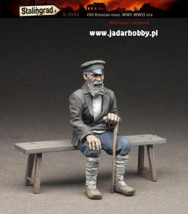 Stalingrad S-3542 Old Russian man (with bench) (1/35) - 2824111783