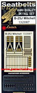 HGW 132087 B-25J Mitchell Seatbelts (1/32) - 2824113861