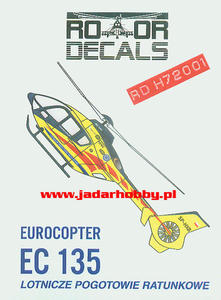 Rotor Decals RDH72001 Eurocopter EC 135 (1:72) - 2824113915