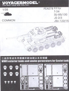 Voyager PEA078 1:35 Dodatkowe zbiorniki rosyjskiego czogu z II wojny wiatowej - 2824098614