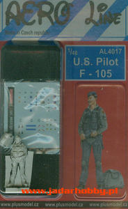 Plus Model AL4017 US Pilot F-105 (1:48) - 2824101262