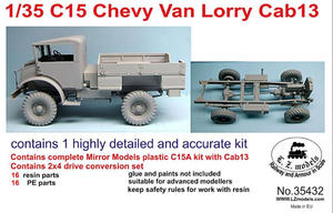 LZ Models 35432 CMP C15 Chevrolet Van Lorry Cab13 with 2x4 Drive (1/35) - 2824114079