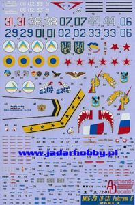 Authentic Decals 72-03 MiG-29 (9-13) Fulcrum C part I (1/72)