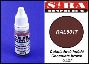 Sira Hobby GE27 Chocolate Brown RAL8017 (Farba akrylowa 12ml)