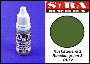 Sira Hobby RU12 Russian Green 2 (Farba akrylowa 12ml) - 2824110186
