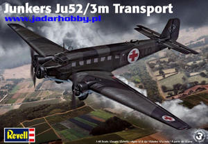 Revell 85-5624 Junkers Ju52/3m Transport w/figures (1:48) - 2824099717