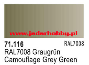 71116 Vallejo Model Air RAL7008 Camouflage Grey Green (farba akryl 17ml)