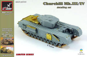 Armory AR PE7244 Churchill Mk.III/IV detailing set (1/72) - 2824099403