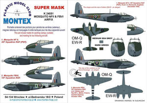 Montex K24051 1:24 DH MOSQUITO NFII & FBVI (Airfix) - 2824114434