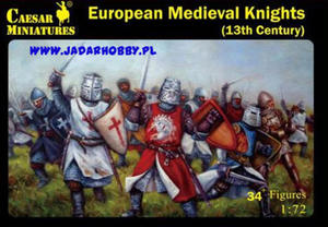 Caesar History 087 European Miedieval Knights - 13th century (1/72) - 2824114473