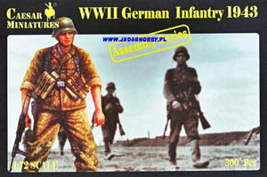 Caesar Miniatures 7711 WWII German Infantry 1943 (1/72) - 2824114475