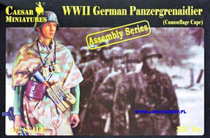 Caesar Miniatures 7717 WWII German Panzergrenadier (Camouflage Cape) (1/72) - 2824114480