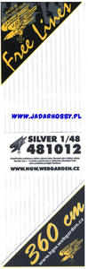 HGW 481012 Rivets Free Lines SILVER - Double (1:48) - 2824114550