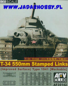 AFV Club AF35142 T-34 500mm Stamped Links Type 1941 (ruchome gsienice) (1/35) - 2824105284