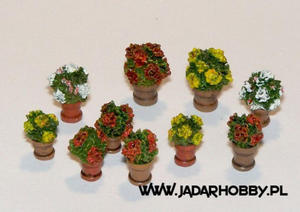 Plus Model 380 Flowers in Flowerpots (1:35) - 2824114851