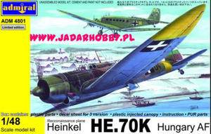 Admiral ADM4801 Heinkel He.70K Hungary AF (1/48) - 2824097890